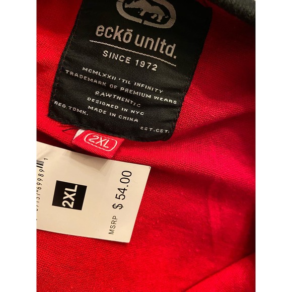 "Ecko Unltd Men's Black Red Short Sleeve T-Shirt - 2XL 169" - Picture 4 of 6